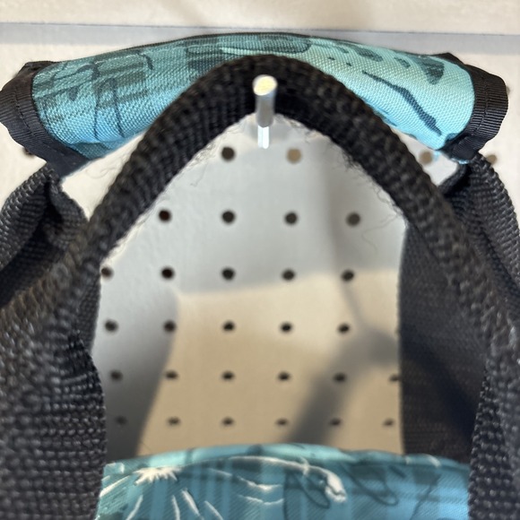LL Bean Teal Floral Heavy Duty Travel Weekender Adventure Duffle Bag-Medium